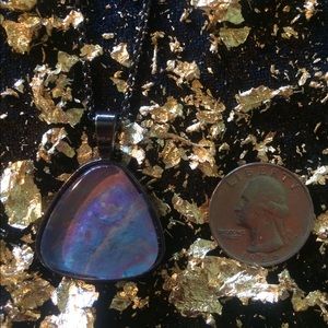 Pink Purple Blue Acrylic Pours Necklace